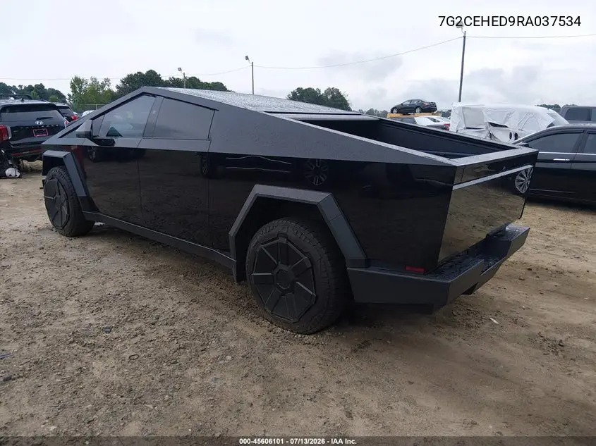 2024 Tesla Cybertruck All-Wheel Drive VIN: 7G2CEHED9RA037534 Lot: 45606101