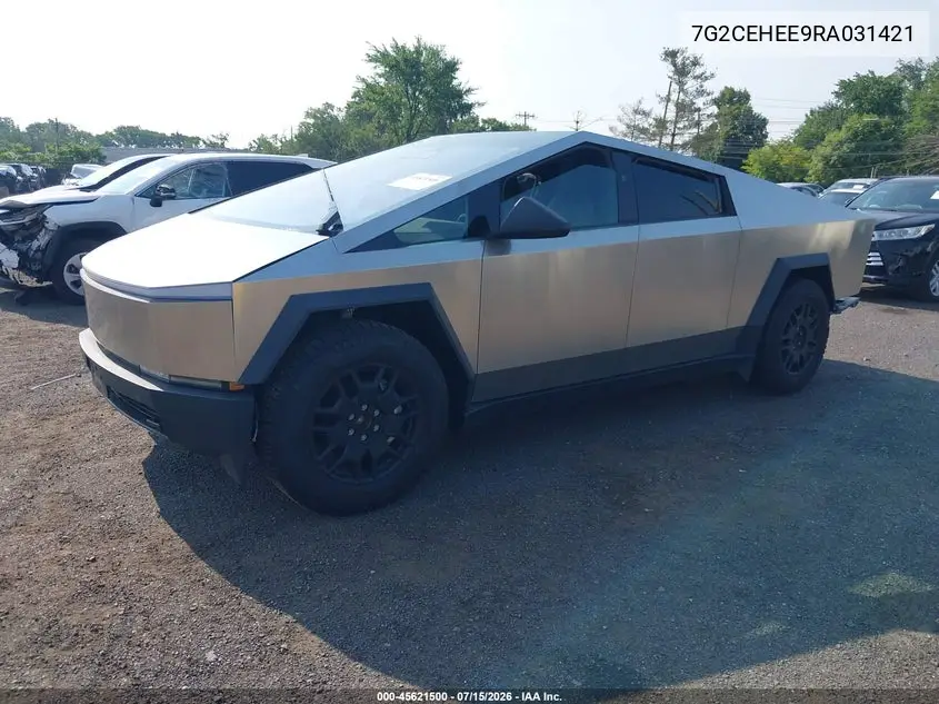 2024 Tesla Cybertruck Cyberbeast VIN: 7G2CEHEE9RA031421 Lot: 45621500