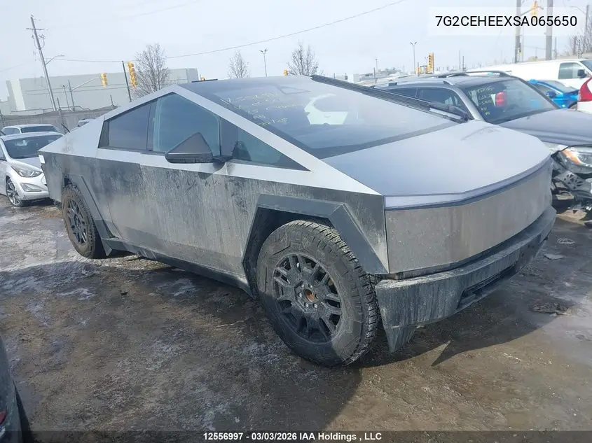 2025 Tesla Cybertruck Cyberbeast VIN: 7G2CEHEEXSA065650 Lot: 12556997