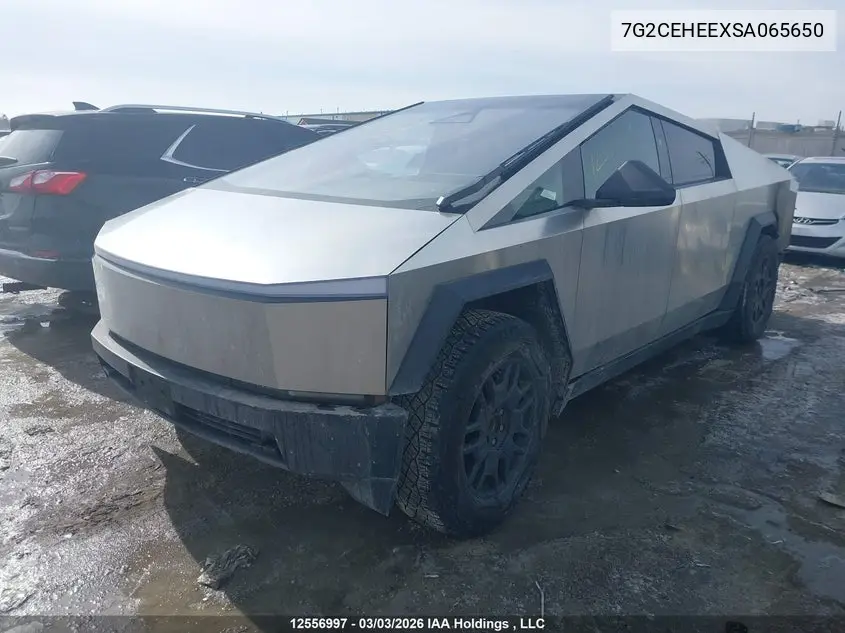 2025 Tesla Cybertruck Cyberbeast VIN: 7G2CEHEEXSA065650 Lot: 12556997