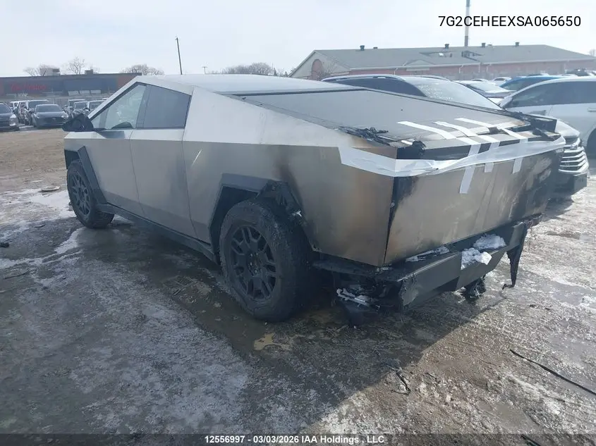 2025 Tesla Cybertruck Cyberbeast VIN: 7G2CEHEEXSA065650 Lot: 12556997