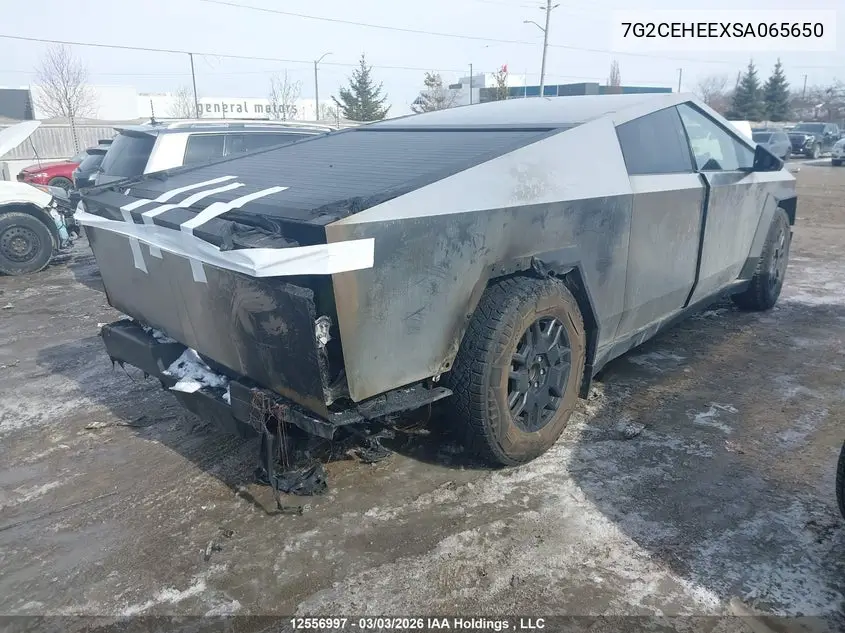 2025 Tesla Cybertruck Cyberbeast VIN: 7G2CEHEEXSA065650 Lot: 12556997