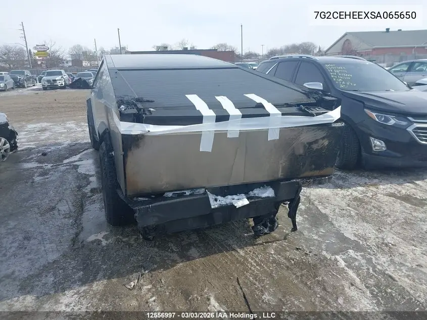 2025 Tesla Cybertruck Cyberbeast VIN: 7G2CEHEEXSA065650 Lot: 12556997