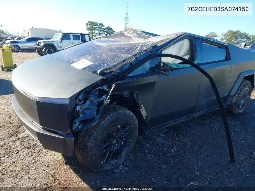 2025 Tesla Cybertruck VIN: 7G2CEHED6SA074241 Lot: 44046314