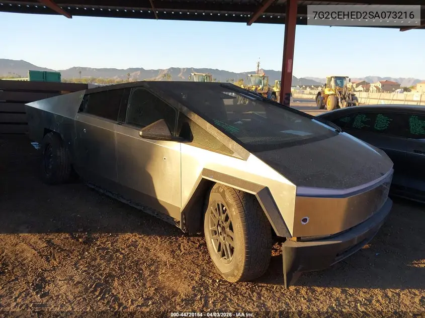2025 Tesla Cybertruck All-Wheel Drive VIN: 7G2CEHED2SA073216 Lot: 44720154