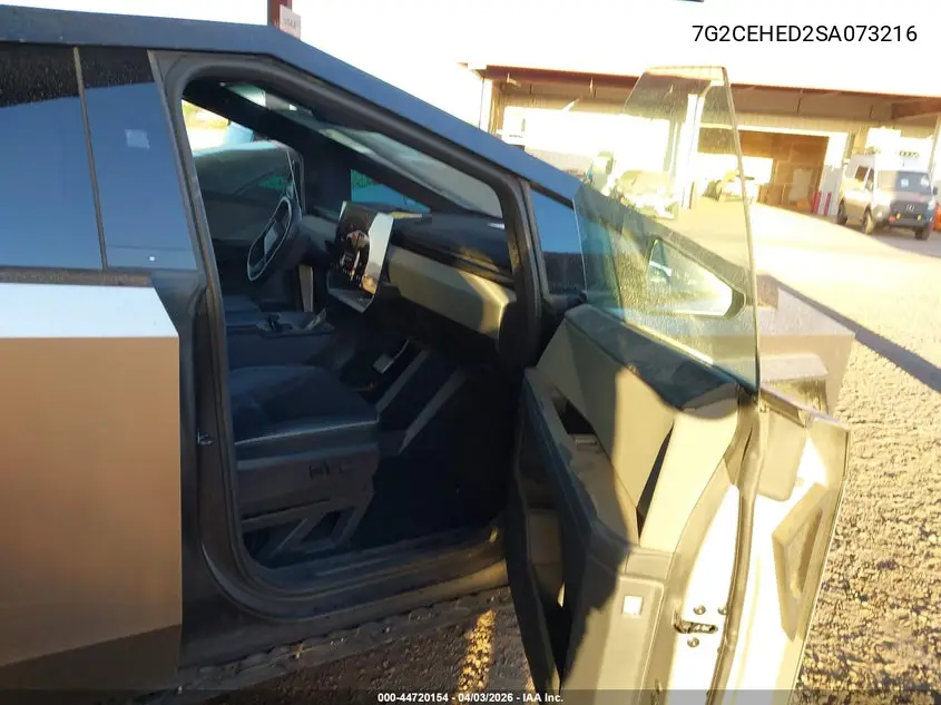 2025 Tesla Cybertruck All-Wheel Drive VIN: 7G2CEHED2SA073216 Lot: 44720154