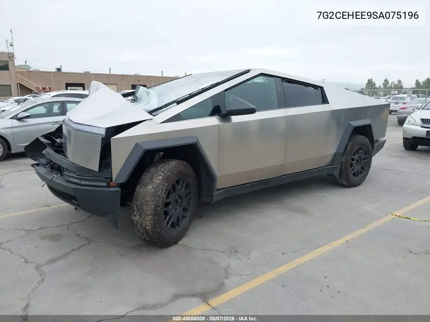 2025 Tesla Cybertruck Cyberbeast VIN: 7G2CEHEE9SA075196 Lot: 45066508