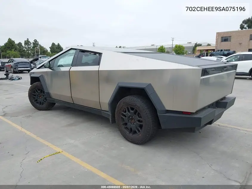 2025 Tesla Cybertruck Cyberbeast VIN: 7G2CEHEE9SA075196 Lot: 45066508