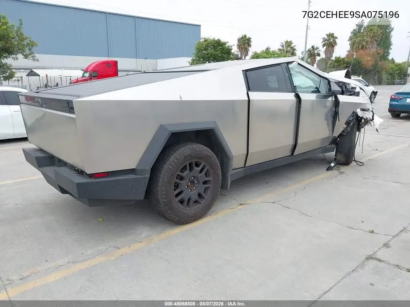 2025 Tesla Cybertruck Cyberbeast VIN: 7G2CEHEE9SA075196 Lot: 45066508