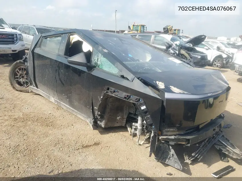 2025 Tesla Cybertruck All-Wheel Drive VIN: 7G2CEHED4SA076067 Lot: 45258817