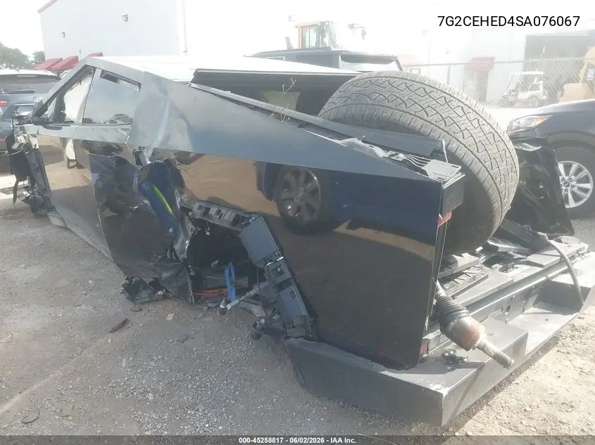 2025 Tesla Cybertruck All-Wheel Drive VIN: 7G2CEHED4SA076067 Lot: 45258817