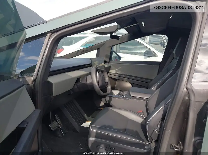 2025 Tesla Cybertruck All-Wheel Drive VIN: 7G2CEHED0SA081332 Lot: 45344139