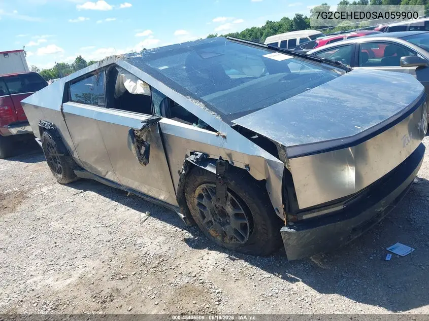 2025 Tesla Cybertruck All-Wheel Drive VIN: 7G2CEHED0SA059900 Lot: 45406509