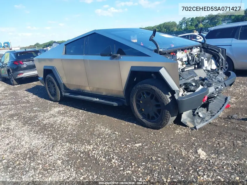 2025 Tesla Cybertruck All-Wheel Drive VIN: 7G2CEHED5SA071427 Lot: 45432514