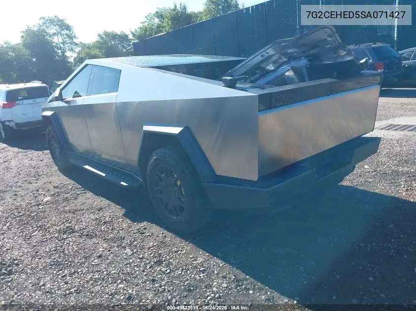 2025 Tesla Cybertruck All-Wheel Drive VIN: 7G2CEHED5SA071427 Lot: 45432514