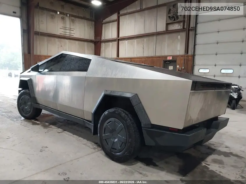2025 Tesla Cybertruck All-Wheel Drive VIN: 7G2CEHED9SA074850 Lot: 45435831