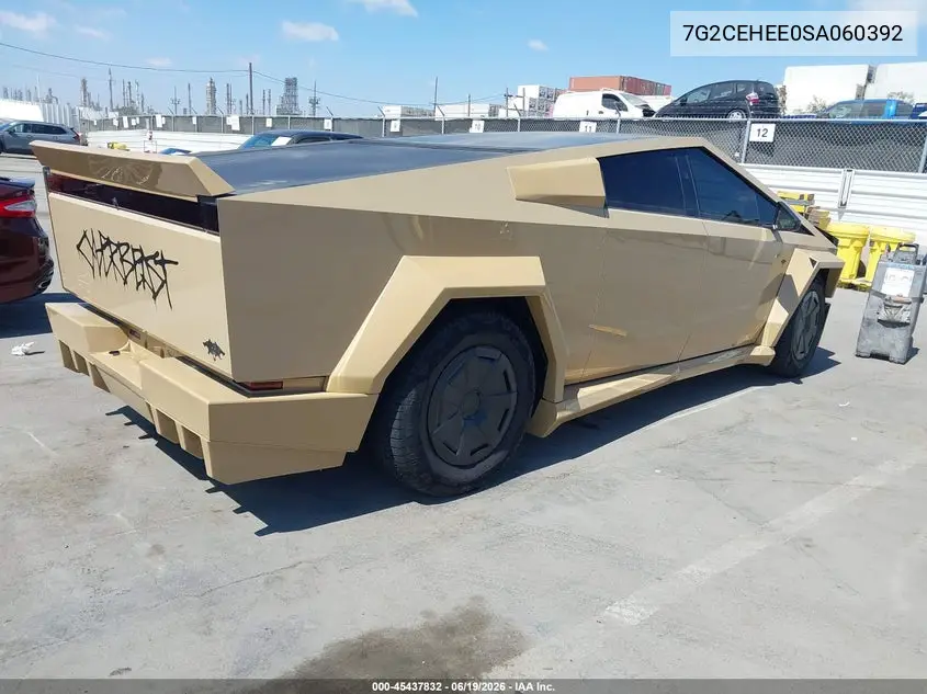 2025 Tesla Cybertruck VIN: 7G2CEHEE0SA060392 Lot: 45437832