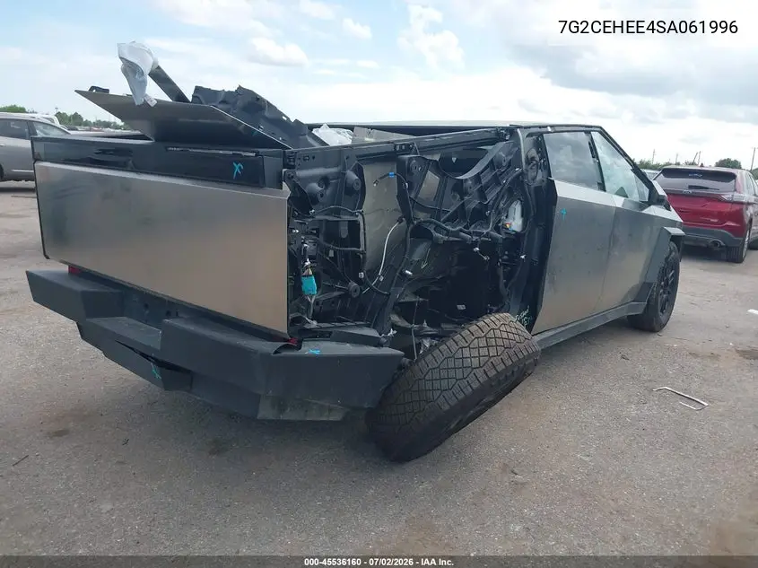 2025 Tesla Cybertruck Cyberbeast VIN: 7G2CEHEE4SA061996 Lot: 45536160