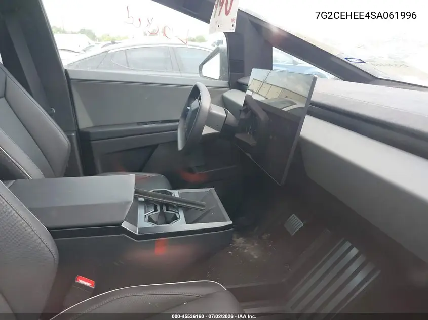 2025 Tesla Cybertruck Cyberbeast VIN: 7G2CEHEE4SA061996 Lot: 45536160