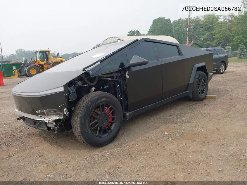 2025 Tesla Cybertruck All-Wheel Drive VIN: 7G2CEHED0SA066782 Lot: 45613206