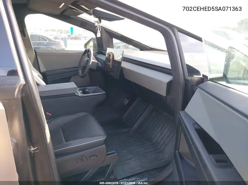 2025 Tesla Cybertruck All-Wheel Drive VIN: 7G2CEHED5SA071363 Lot: 45682026