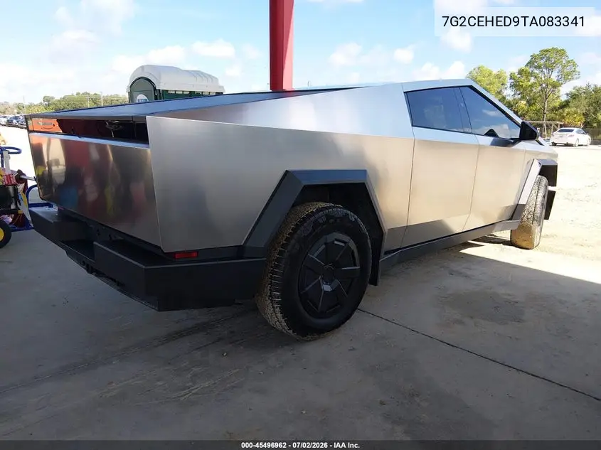 2026 Tesla Cybertruck Dual Motor All-Wheel Drive/Premium All-Wheel Drive VIN: 7G2CEHED9TA083341 Lot: 45496962