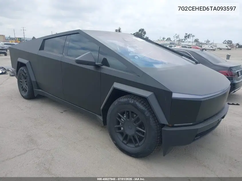 2026 Tesla Cybertruck Dual Motor All-Wheel Drive/Premium All-Wheel Drive VIN: 7G2CEHED6TA093597 Lot: 45527945