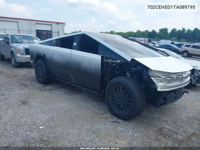 2026 Tesla Cybertruck Dual Motor All-Wheel Drive/Premium All-Wheel Drive VIN: 7G2CEHED1TA089795 Lot: 45551246