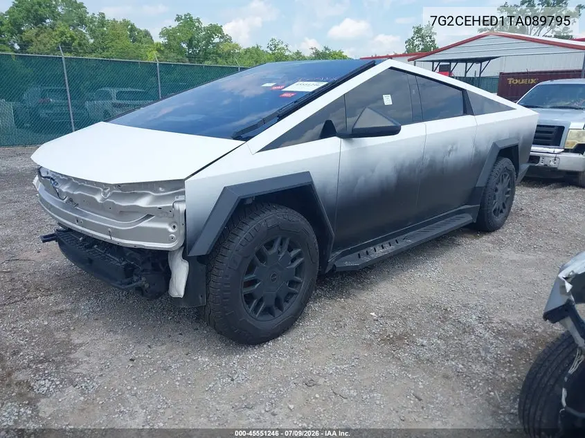 2026 Tesla Cybertruck Dual Motor All-Wheel Drive/Premium All-Wheel Drive VIN: 7G2CEHED1TA089795 Lot: 45551246