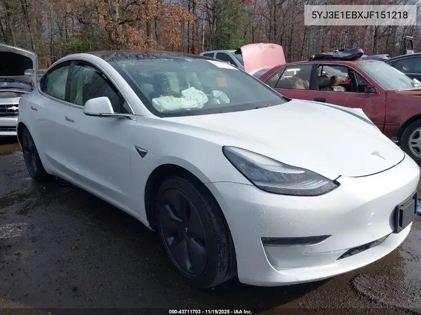 5YJ3E1EBXJF151218 2018 Tesla Model 3 Long Range/Performance