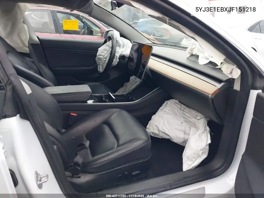 5YJ3E1EBXJF151218 2018 Tesla Model 3 Long Range/Performance
