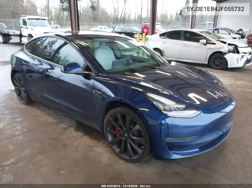 5YJ3E1EB4JF055732 2018 Tesla Model 3 Long Range/Performance
