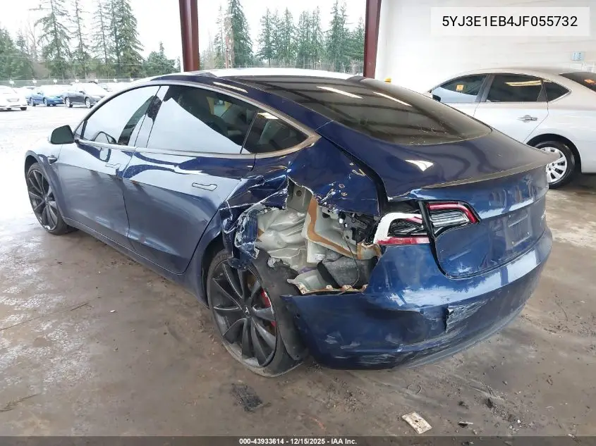 5YJ3E1EB4JF055732 2018 Tesla Model 3 Long Range/Performance