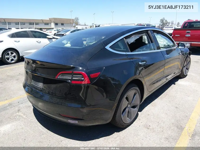 2018 Tesla Model 3 Long Range/Mid Range VIN: 5YJ3E1EA8JF173211 Lot: 45572997