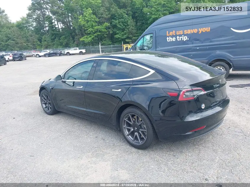 2018 Tesla Model 3 Long Range/Mid Range VIN: 5YJ3E1EA3JF152833 Lot: 45645515