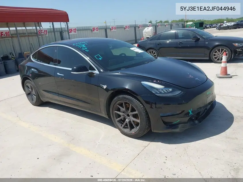 2018 Tesla Model 3 Long Range/Mid Range VIN: 5YJ3E1EA2JF044946 Lot: 45659406