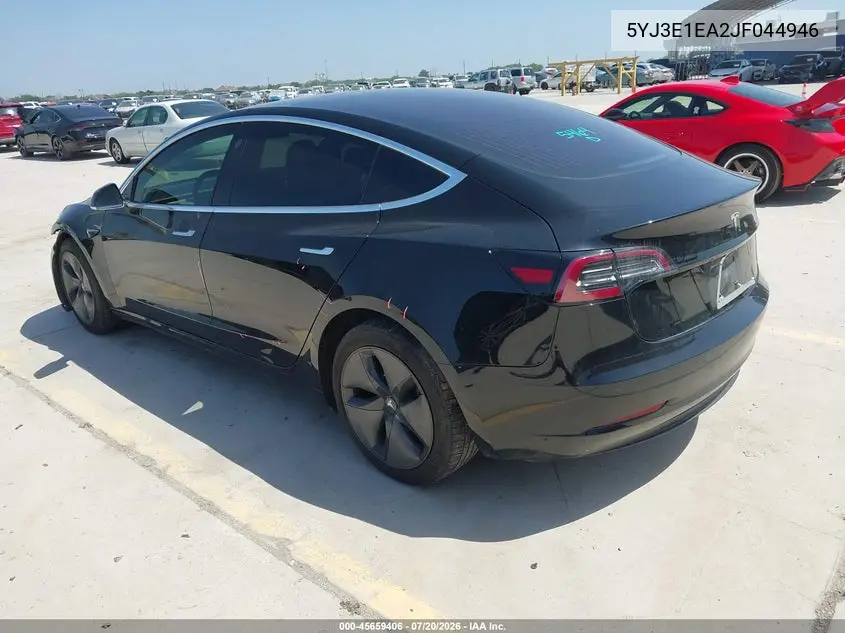 2018 Tesla Model 3 Long Range/Mid Range VIN: 5YJ3E1EA2JF044946 Lot: 45659406