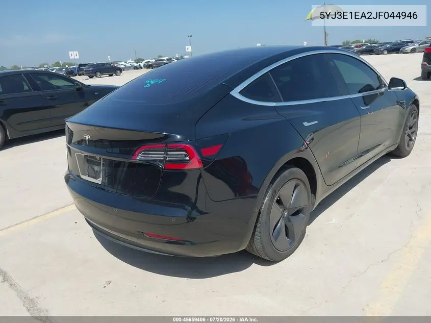 2018 Tesla Model 3 Long Range/Mid Range VIN: 5YJ3E1EA2JF044946 Lot: 45659406