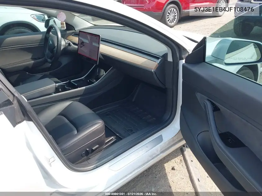2018 Tesla Model 3 Long Range/Performance VIN: 5YJ3E1EB4JF108476 Lot: 45661351