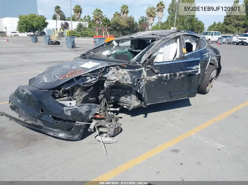 2018 Tesla Model 3 Long Range/Performance VIN: 5YJ3E1EB9JF120901 Lot: 45676204