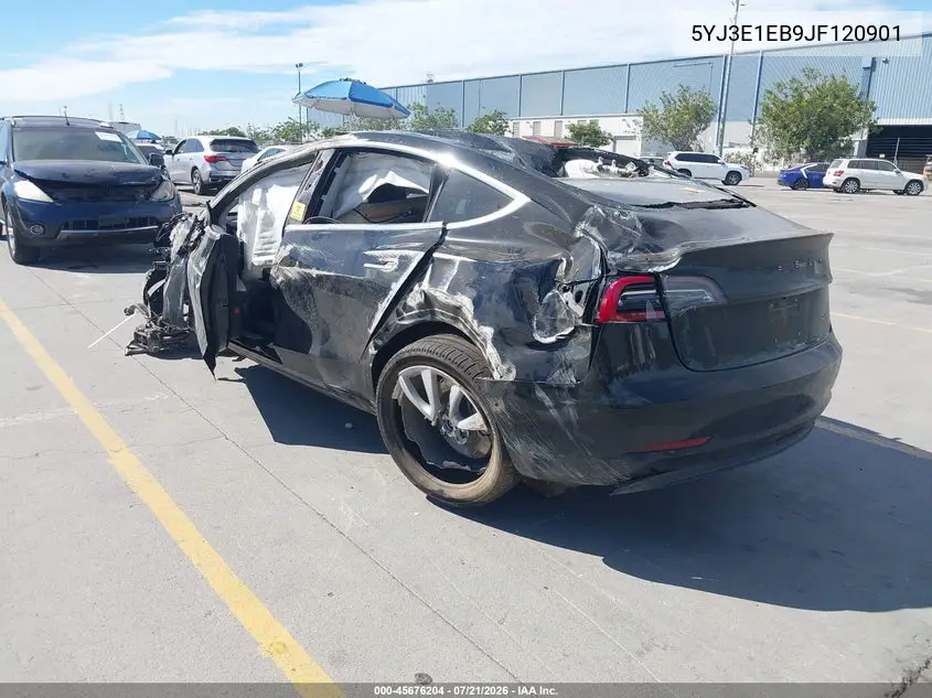 2018 Tesla Model 3 Long Range/Performance VIN: 5YJ3E1EB9JF120901 Lot: 45676204