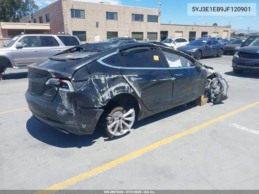 2018 Tesla Model 3 Long Range/Performance VIN: 5YJ3E1EB9JF120901 Lot: 45676204