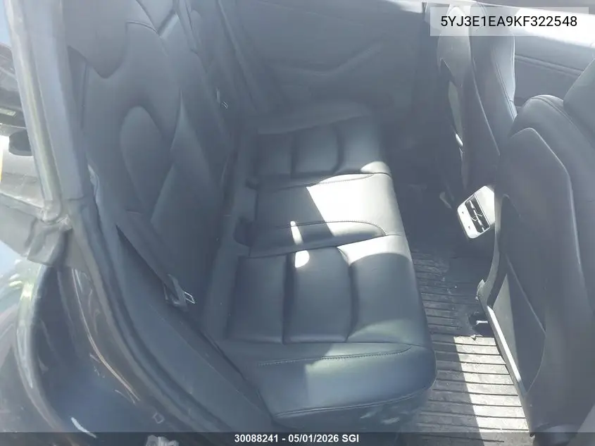 2019 Tesla Model 3 VIN: 5YJ3E1EA9KF322548 Lot: 30088241
