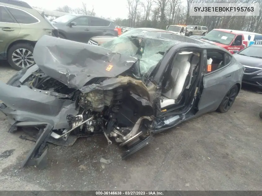 5YJ3E1EB0KF195763 2019 Tesla Model 3 Performance/Long Range