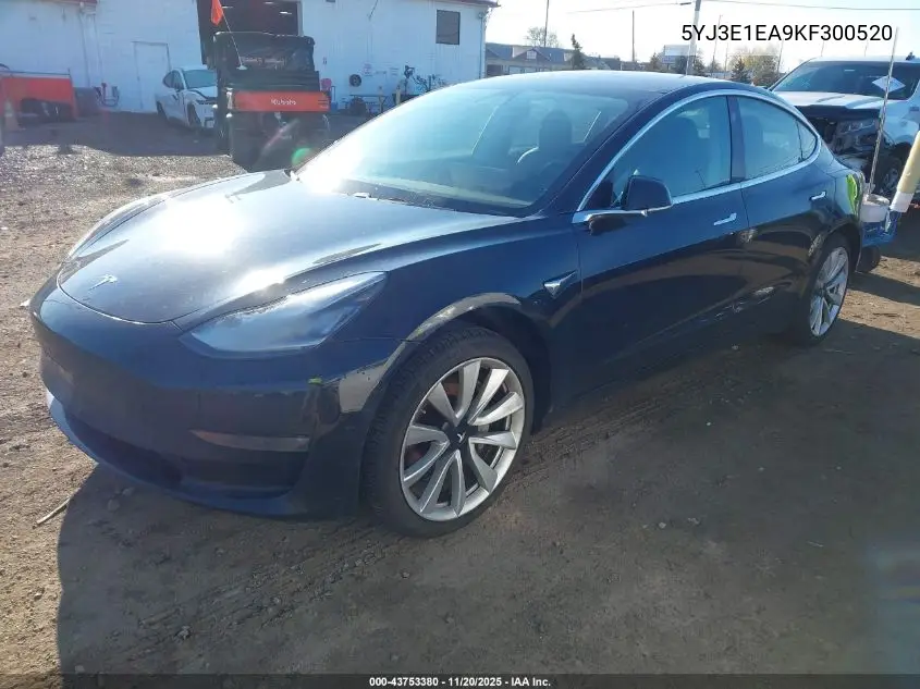 5YJ3E1EA9KF300520 2019 Tesla Model 3 Long Range/Mid Range/Standard Range/Standard Range Plus