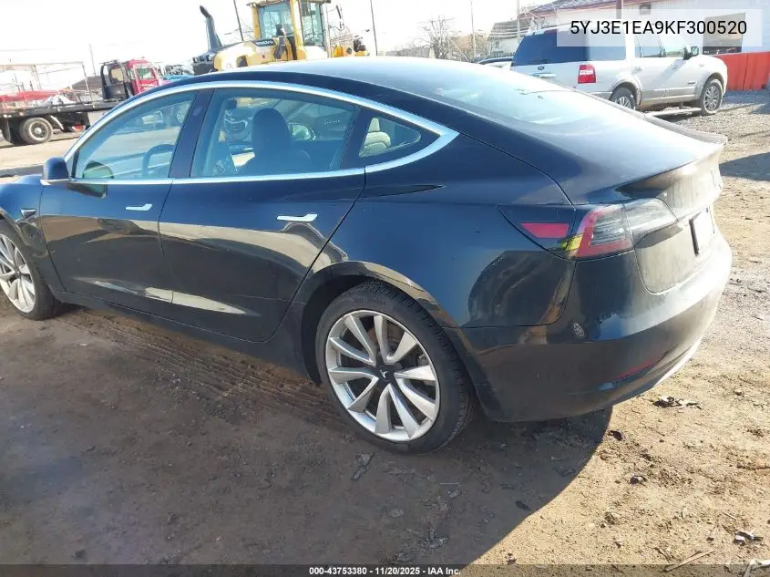 5YJ3E1EA9KF300520 2019 Tesla Model 3 Long Range/Mid Range/Standard Range/Standard Range Plus