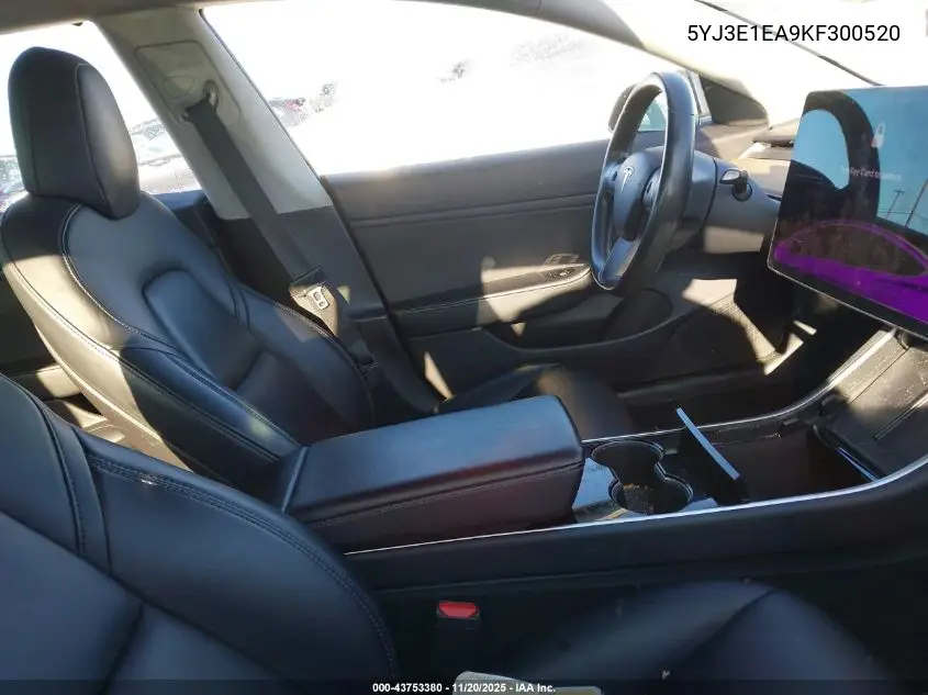 5YJ3E1EA9KF300520 2019 Tesla Model 3 Long Range/Mid Range/Standard Range/Standard Range Plus