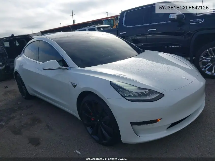 5YJ3E1ECXLF642125 2020 Tesla Model 3 Performance
