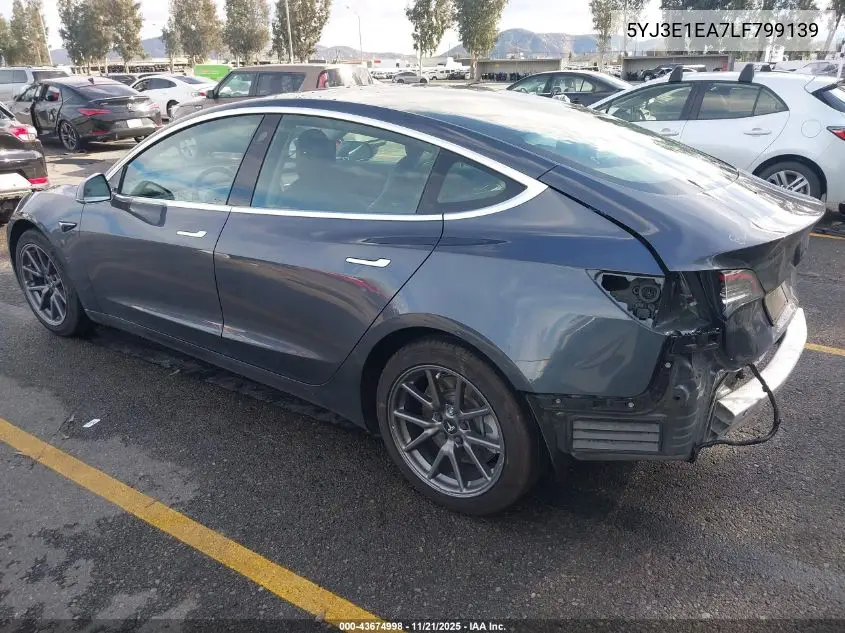 5YJ3E1EA7LF799139 2020 Tesla Model 3 Standard Range Plus Rear-Wheel Drive/Standard Range Rear-Wheel Drive