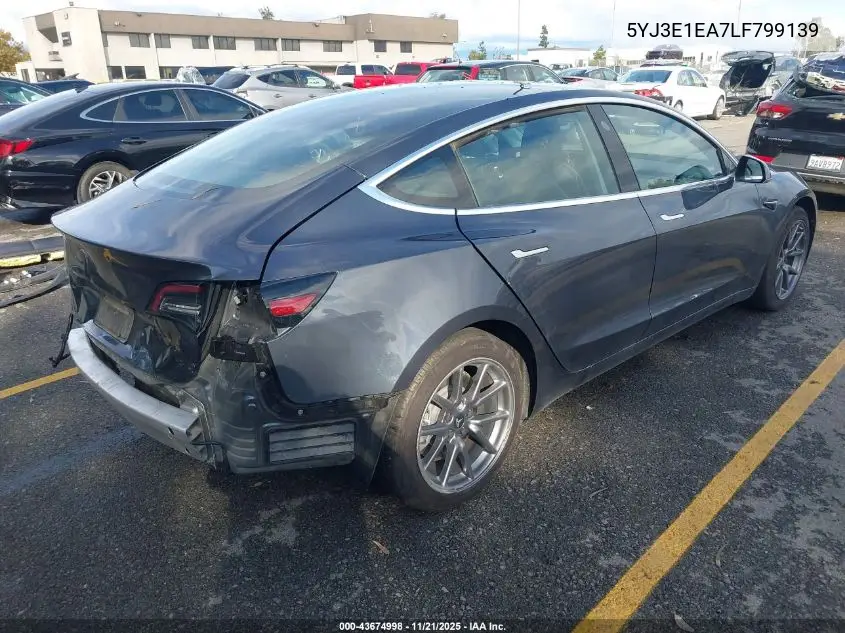 5YJ3E1EA7LF799139 2020 Tesla Model 3 Standard Range Plus Rear-Wheel Drive/Standard Range Rear-Wheel Drive